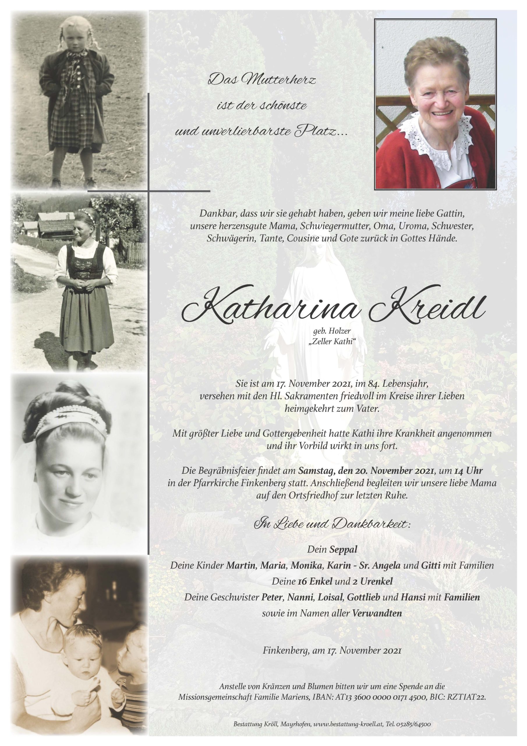Katharina Kreidl – Kuratorium Bestattung